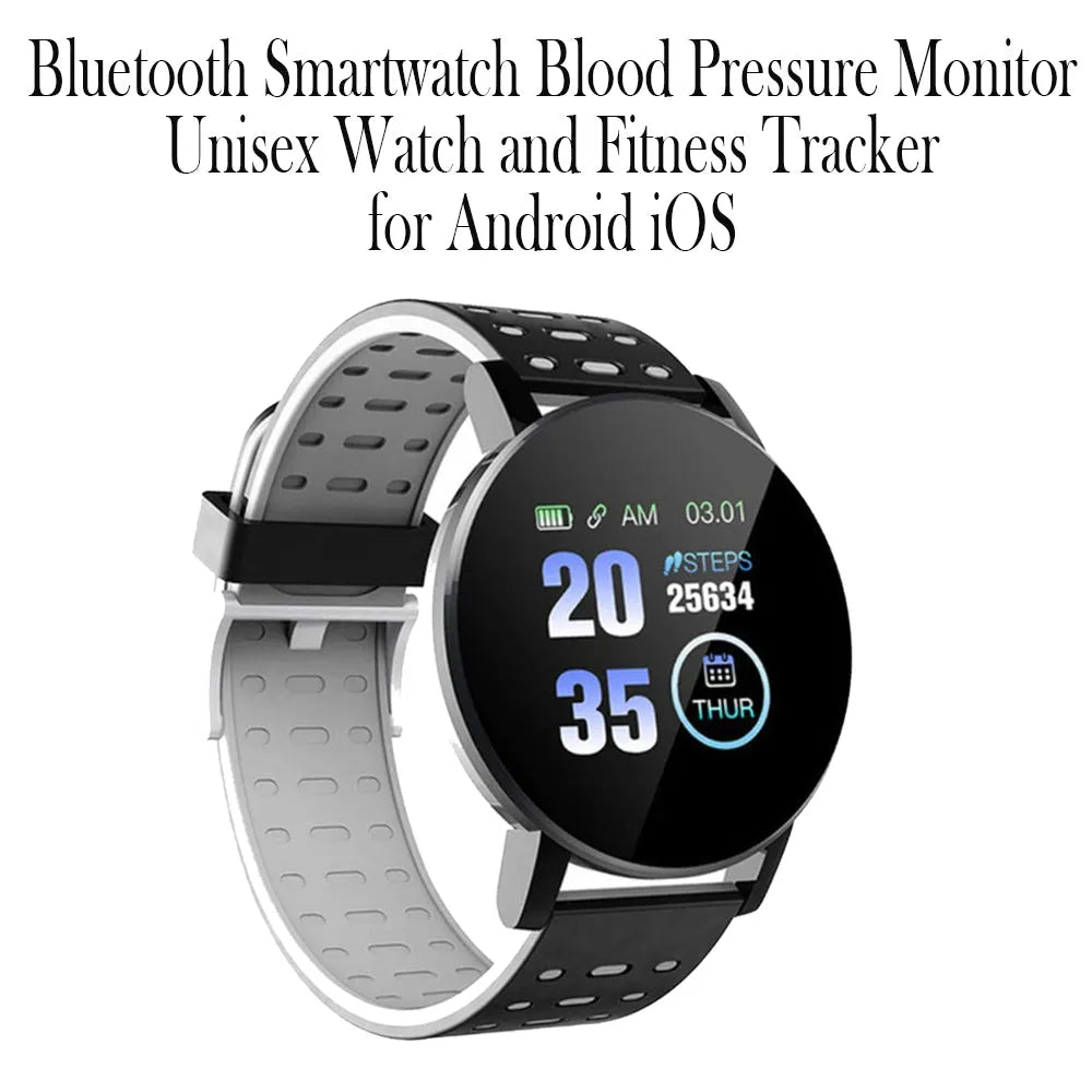 Vibe Geeks Bluetooth Smartwatch Blood Pressure Monitor