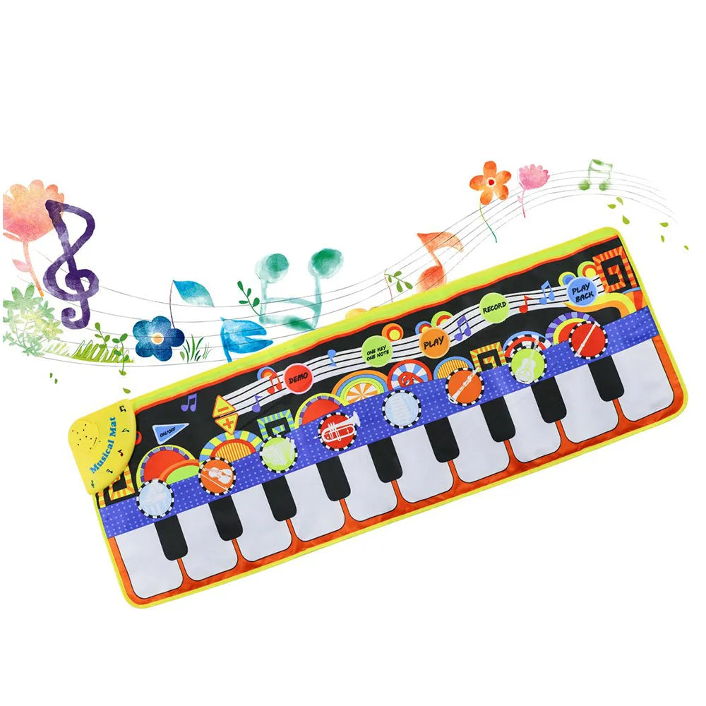 Vibe Geeks Musical Piano Mat Keyboard Music and Dance Mat