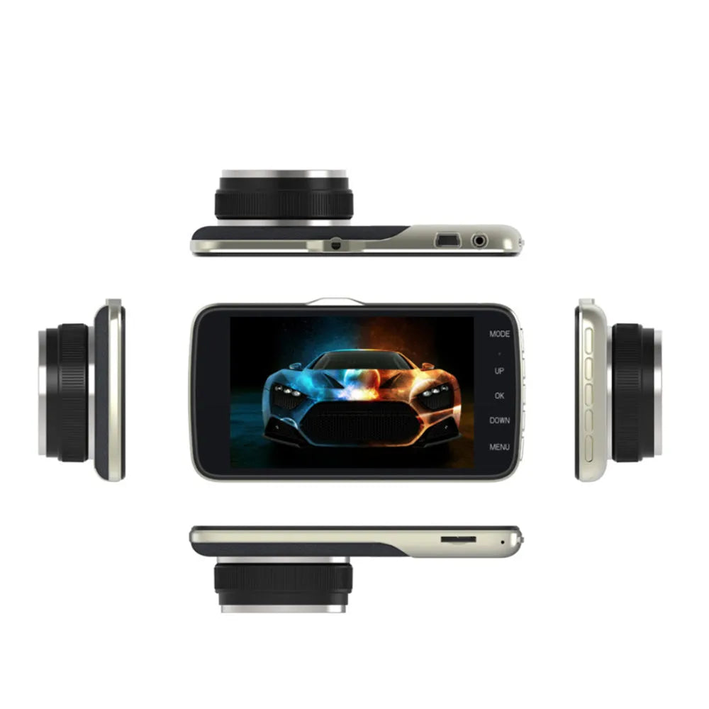 Vibe Geeks 1080P HD Dual Lens Car Dash Cam