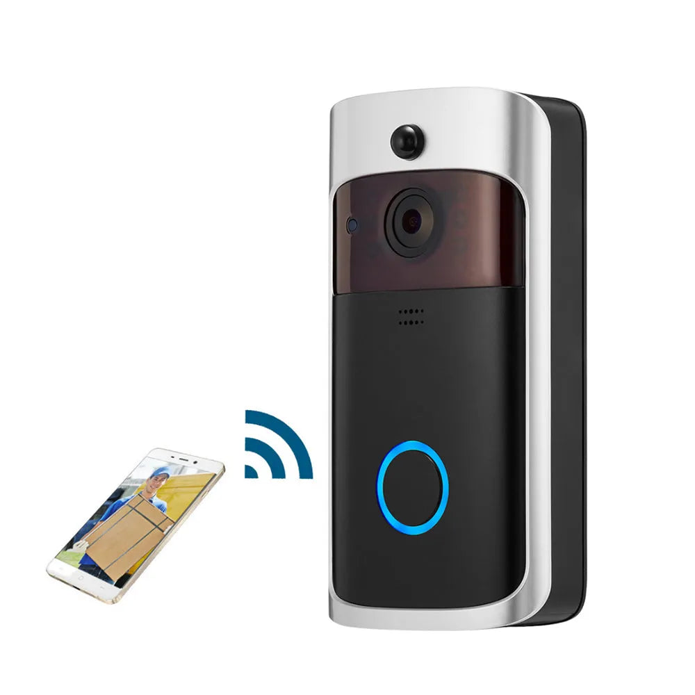 Vibe Geeks HD Smart WiFi Security Video Doorbell - Battery