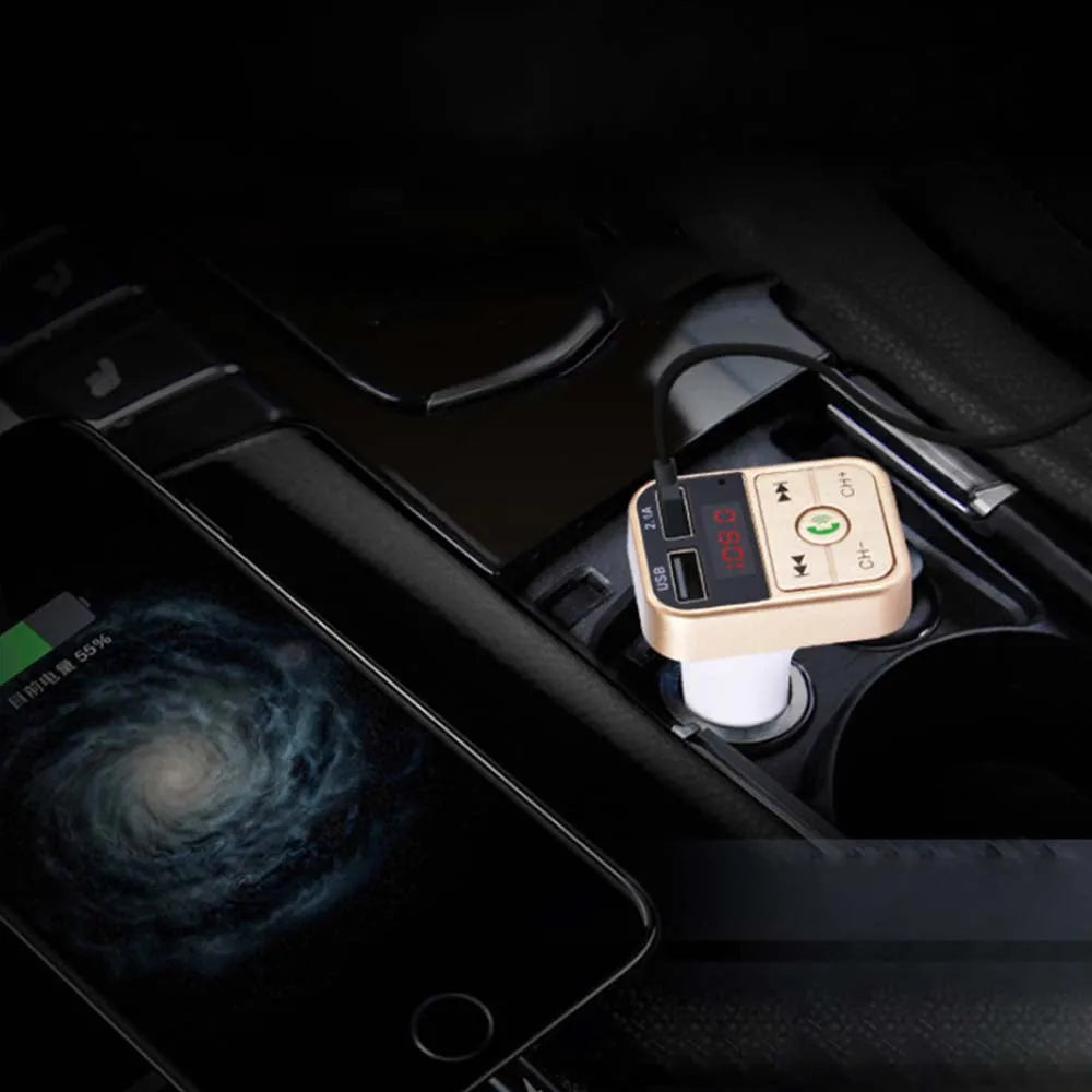 Vibe Geeks 3 - in - 1 Car Wireless Bluetooth FM Transmitter