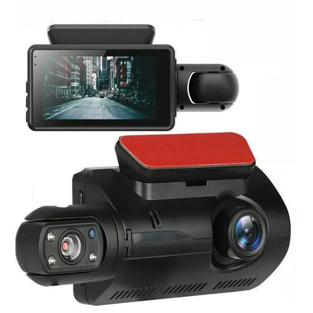 Vibe Geeks HD1080P Dual Lens Car Dash Cam Comprehensive