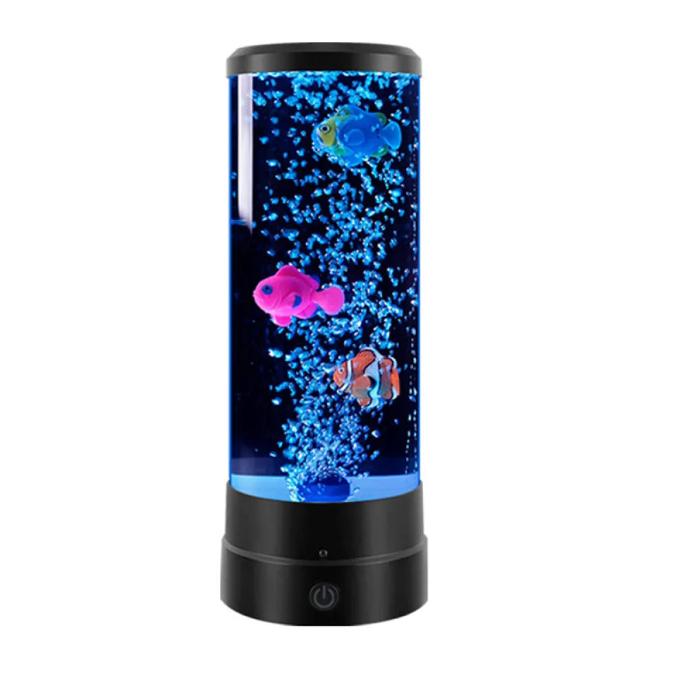 Vibe Geeks Fantasy Fish LED Remote Controlled Lava Lamp USB