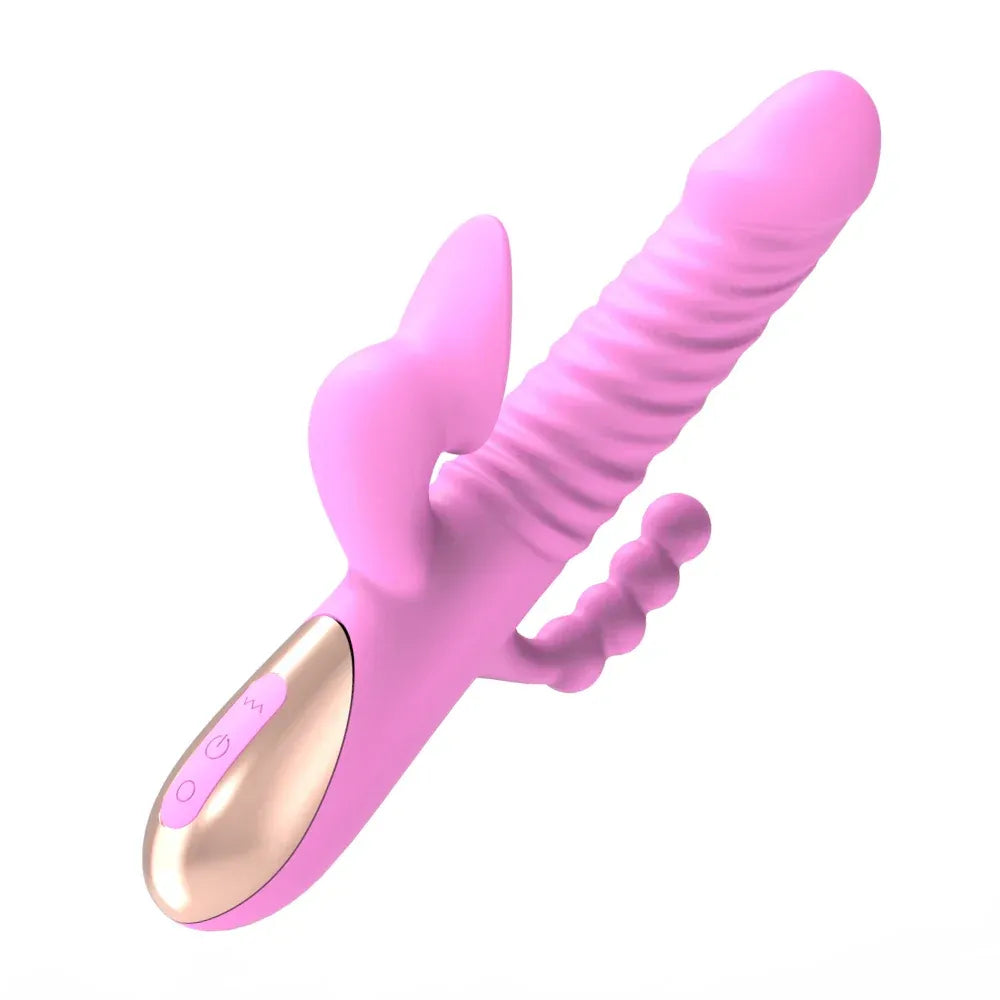 3 In 1 Thrusting Sucking Dildo Vibrator For Women G Spot