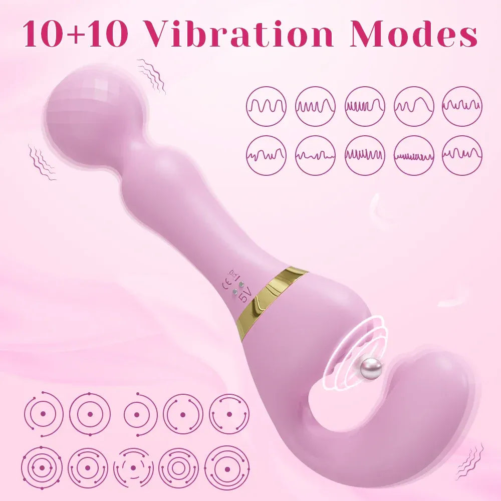 3 In 1 Vagina Vibrator for Women G Spot Nipples Stimulation