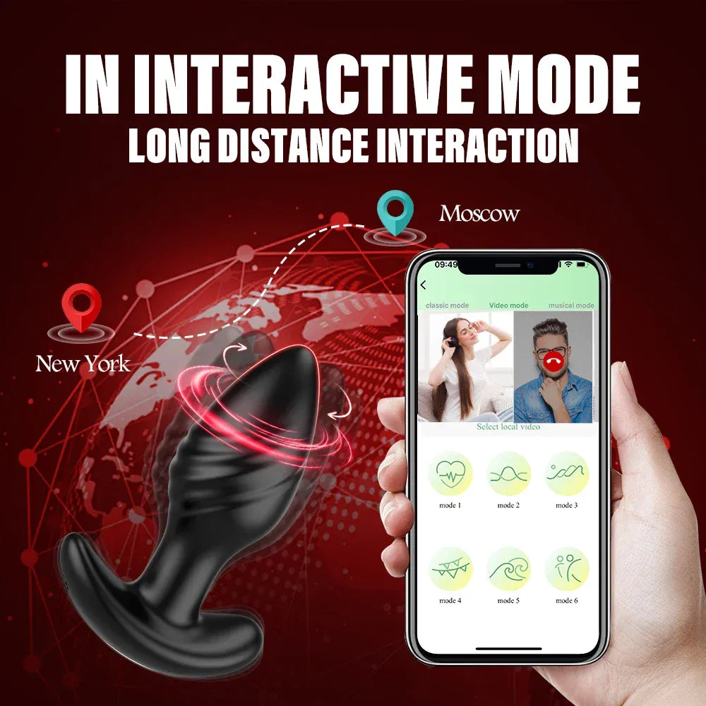 360 Rotating Anal Plug Vibrator