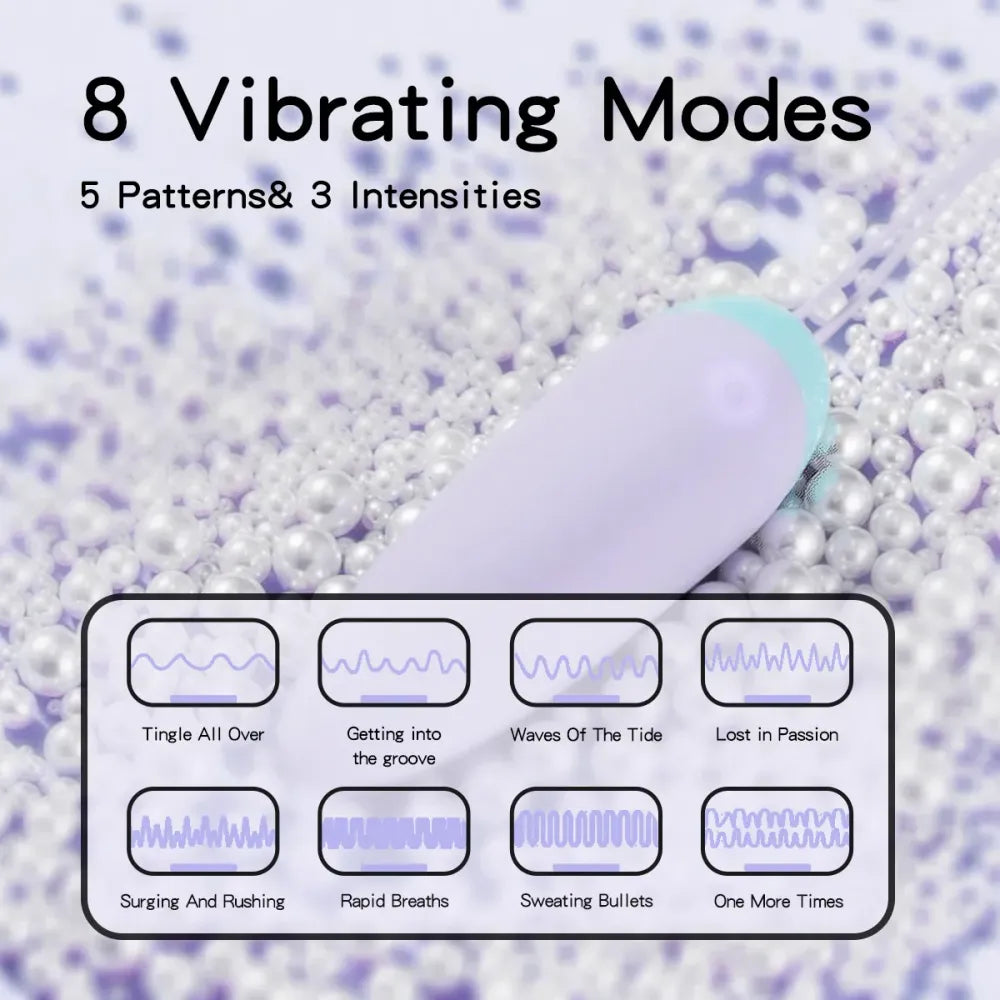 8 Mode Silicone Egg Vibrator For Women