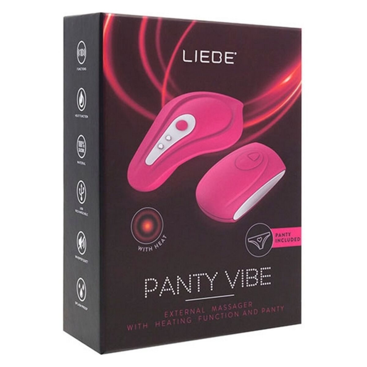 Intense Massager By Liebe Panty Pink Cherry
