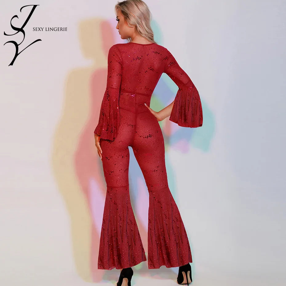 Flare Lace Bodysuit Alluring Women Underwear For Nighttime