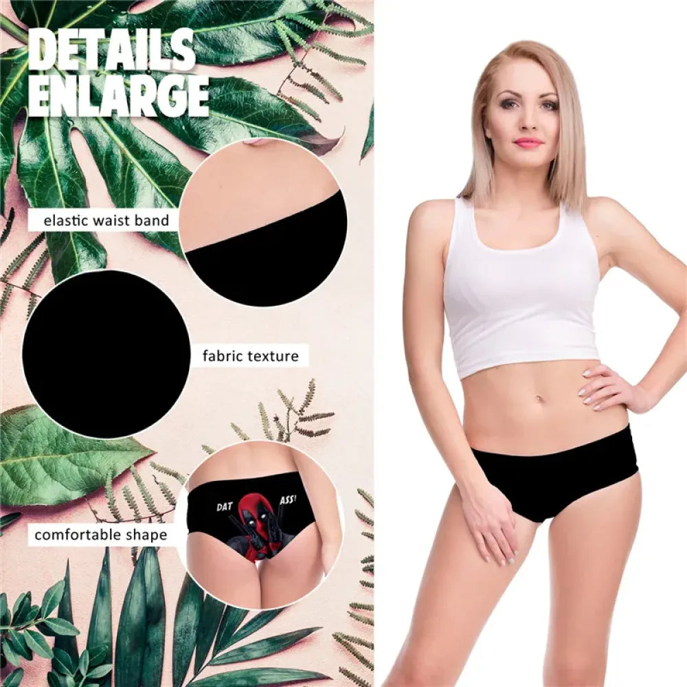 DeanFire Super Soft Women 3D Panties Underwear DAT ASS