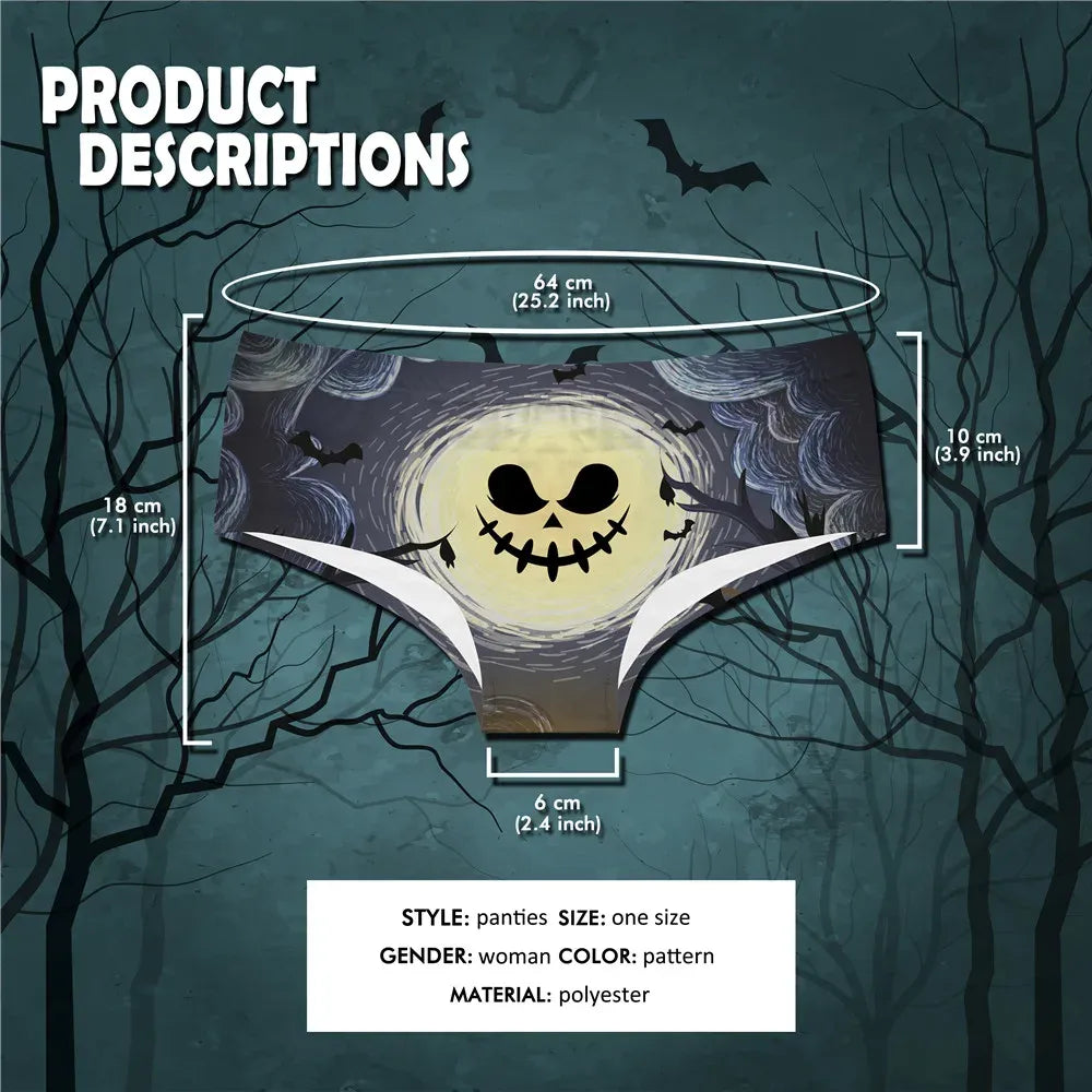 DeanFire Women Plus Size Underwear Panties Halloween Funny
