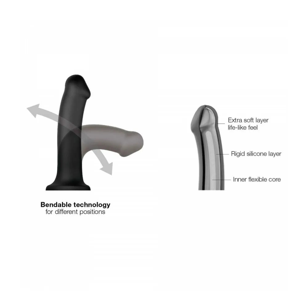 Dildo By StrapOnMe Purple L Purple