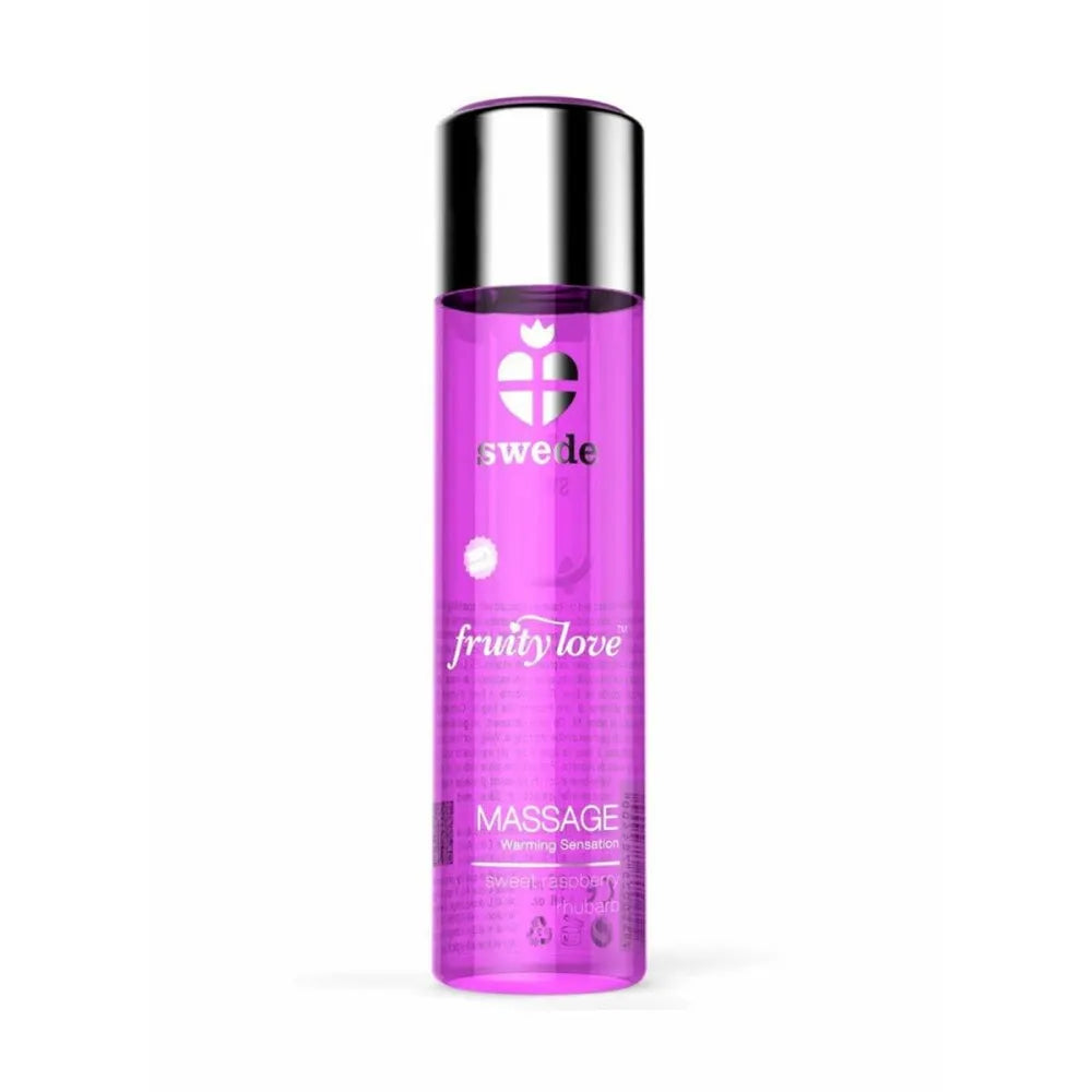 Erotic Massage Oil By Swede 120 Ml Heating Effect Rhubarb