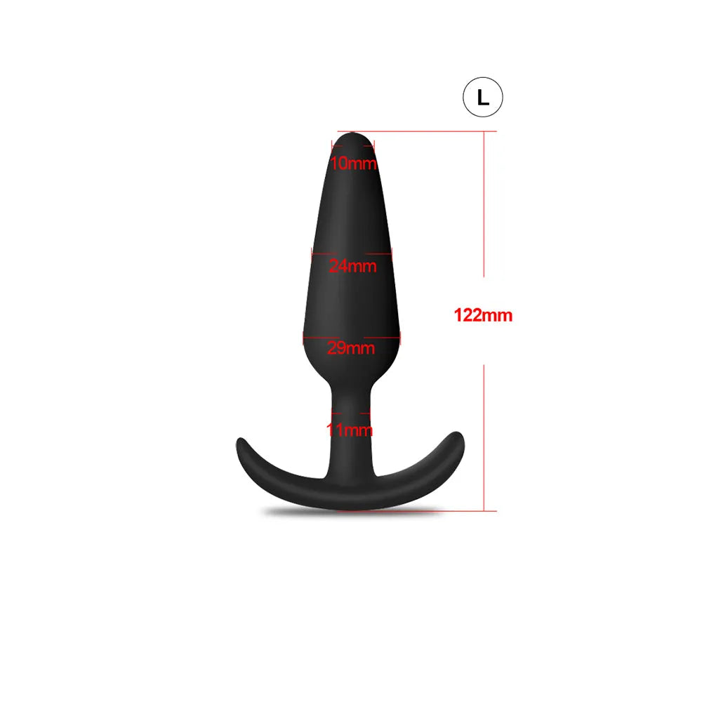 Flexible Silicone Anal Plug for Prostate Stimulation