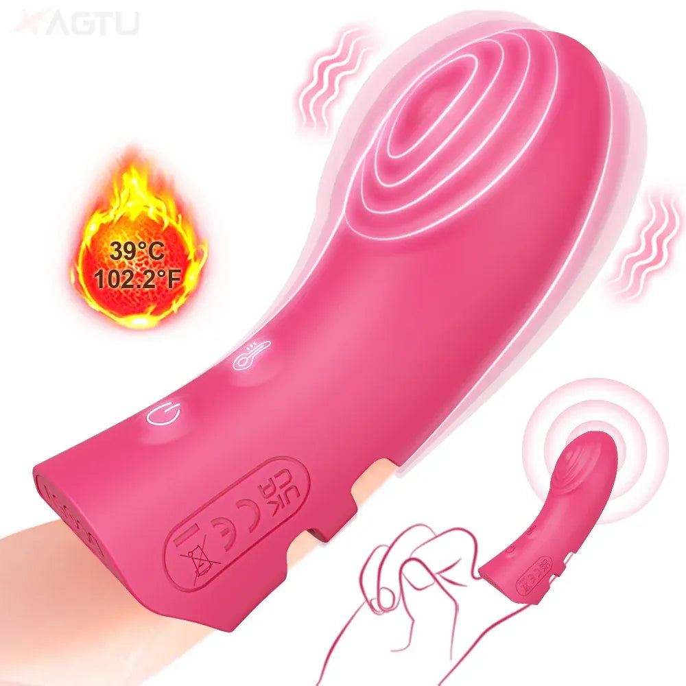 Heated Finger Vibrator for Couples - Clitoral & G-Spot