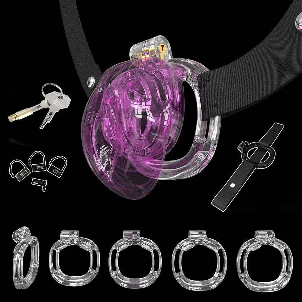 Lightweight Chastity Cage With Bandage Cock Lock For Men