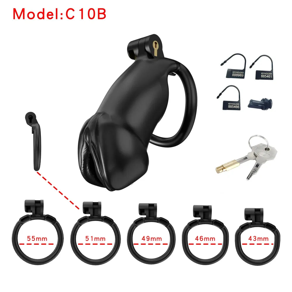 Lightweight Male Chastity Cage Plastic Cock Lock for Men