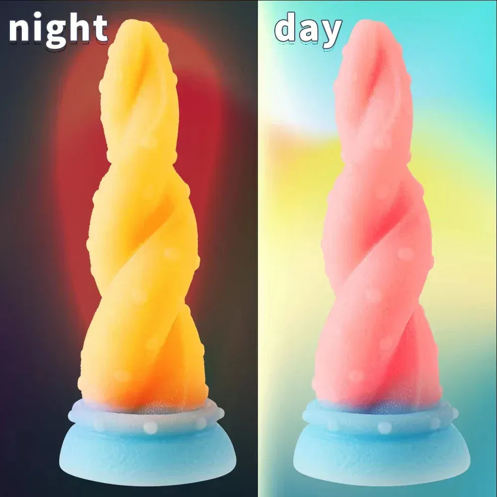 Luminous Tentacle Dildo - Realistic Silicone Anal Plug