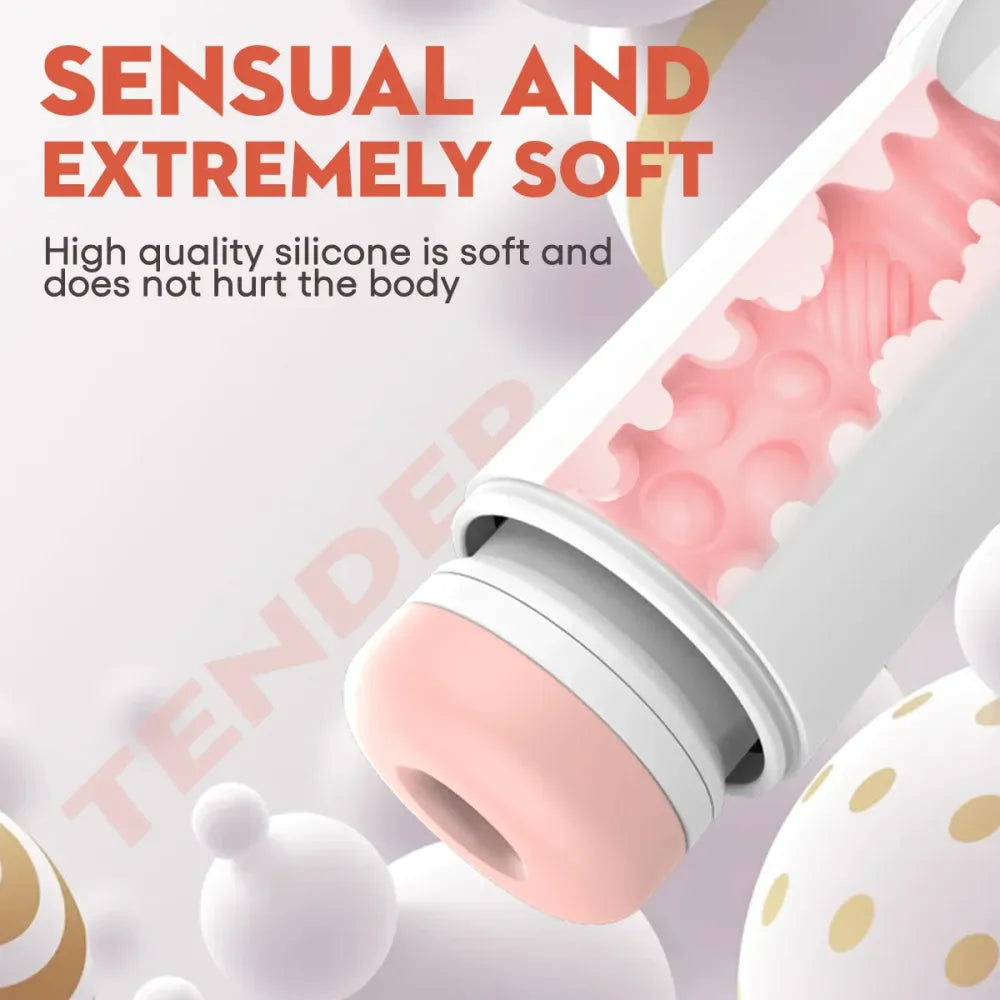 Powerful Automatic Male Masturbator Vibrating Thrusting