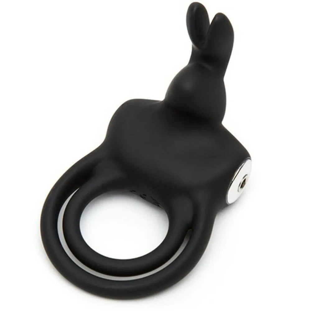 Rabbit Love Vibrating Ring By Happy Rabbit 06500 Black