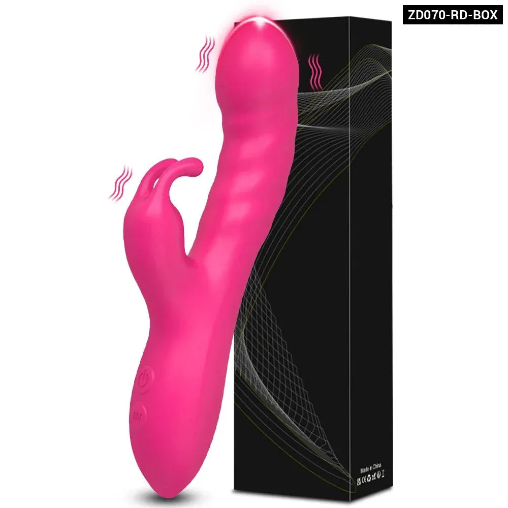Rabbit Vibrator G Spot Vagina Nipples Stimulator