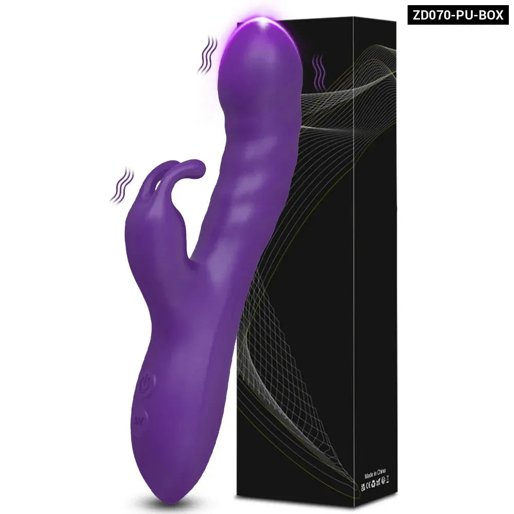 Rabbit Vibrator G Spot Vagina Nipples Stimulator