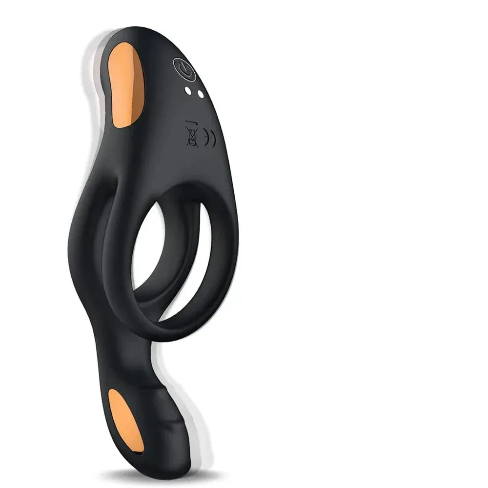 Remote Control Dual Vibrating Cock Ring for Couples