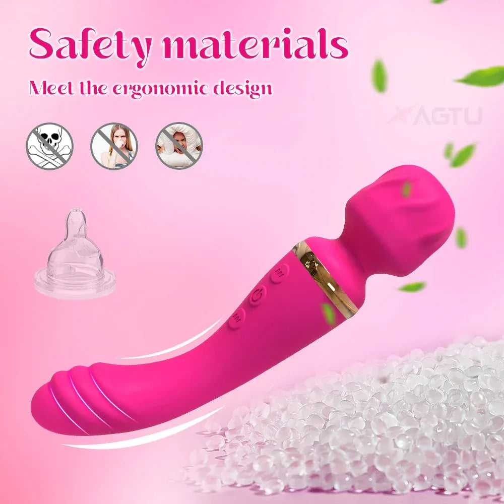 Silicone Dual Motor Dildo Vibrator for Couples
