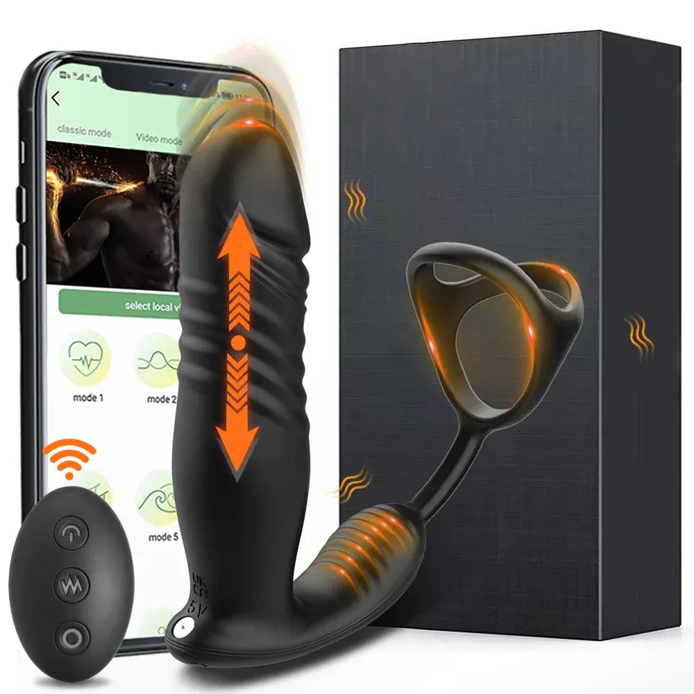 Smart Telescopic Anal Vibrator For Mens Pleasure