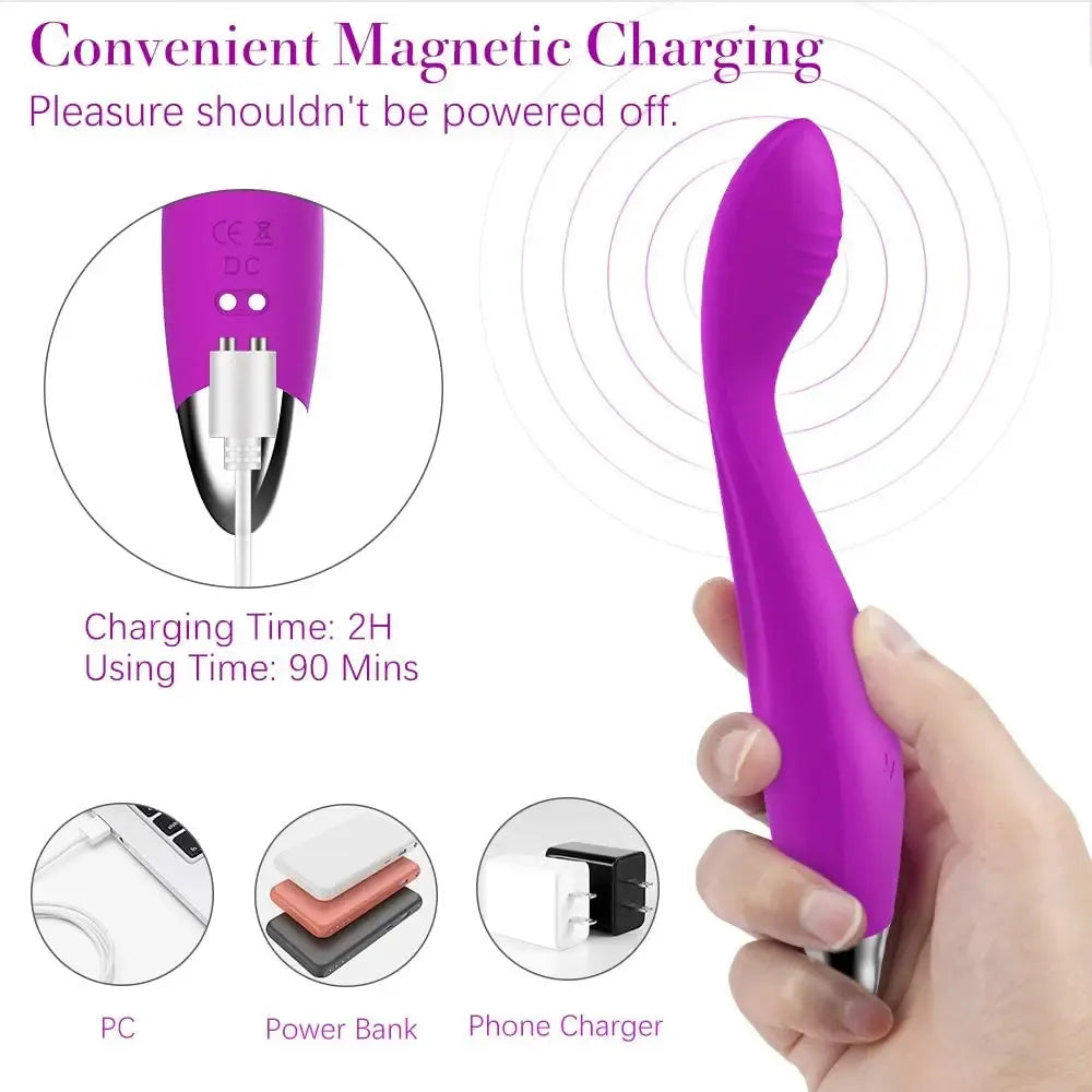 USB G-Spot Vibrator for Women - Powerful Clit Stimulator