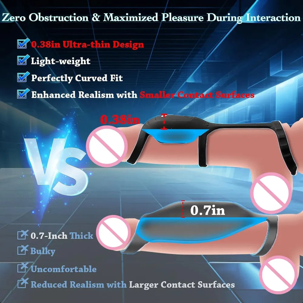 Vibrating Penis Ring For Men Enhance Sex